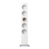 KEF Reference 5 Meta Floorstanding Speaker - Pair (High-Gloss White/Champagne)