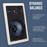 Polk Audio RC65i 6.5" In-Wall 2-Way Speakers - Pair
