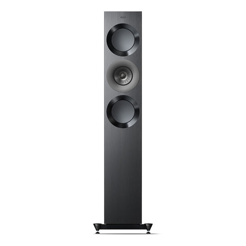 KEF Reference 3 Meta Floorstanding Speaker - Each (High-Gloss Black/Grey)