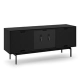 BDI Align Media + Storage 7477CO-EBO Triple Cabinet with Console Base (Ebonized Ash)