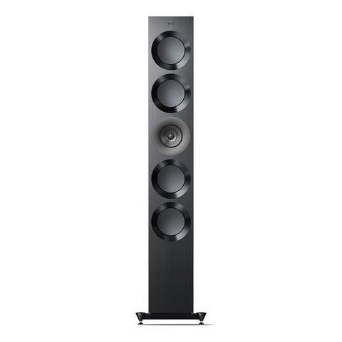 KEF Reference 5 Meta Floorstanding Speaker - Each (High-Gloss Black/Grey)
