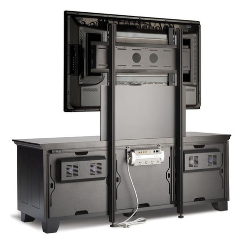 Salamander Designs Chameleon PM2 Tilting TV Mount for Triple Salamander Cabinets (Black)