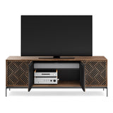 BDI Elements 8709 Weave Media Cabinet with Console Base (Natural Walnut)