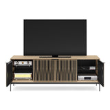 BDI Elements 8709 Tune Media Cabinet with Console Base (Washed Oak)