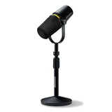 Shure MV7+ Hybrid Output USB-C & XLR Podcast Microphone & Desktop Stand (Black)