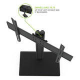 Kanto TTS100 Adjustable Table Top TV Mount with Integrated Cable Management for 37" - 65" TV
