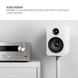 Kanto YUP6 Passive Bookshelf Speakers with 1" Silk Dome Tweeter and 5.25" Kevlar Woofer - Pair (White)