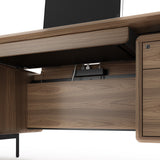 BDI LINQ 6821 Executive Desk (Natural Walnut)
