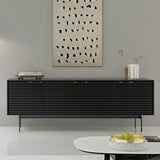 BDI Align Media + Storage 7479CO-EBO Quad Cabinet with Console Base (Ebonized Ash)