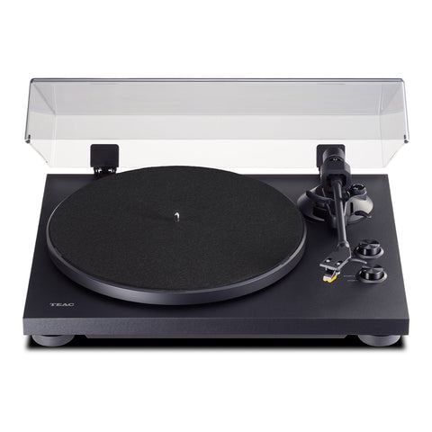 TEAC TN-280BT-A3 Belt-Drive Wireless Turntable with Bluetooth, Built-In Phono Amp, and Pre-Installed Audio-Technica MM Cartridge (Black)