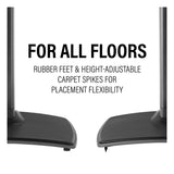 Sanus Height-Adjustable Speaker Stands for Sonos Era 300 - Pair (Black)