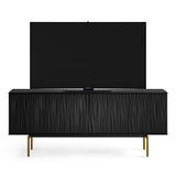 BDI Tanami 7109 4-Door Storage Credenza (Satin Black with Brass Base)