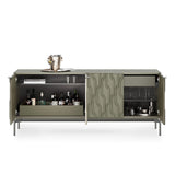 BDI Mesa 7639 4-Door Credenza (Moss with Carbon Base)