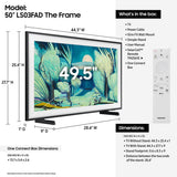 Samsung LS03FAW 50 Inch 4K QLED Frame TV with AudioQuest SKY 3m HDMI Cable