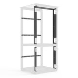 Salamander Designs Chameleon Collection Lancaster 517 RM Single Pro Audio Rack (Rough-Sawn Barnboard Oak)