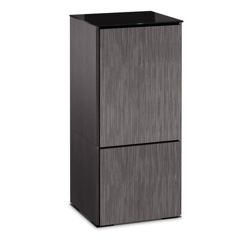 Salamander Designs Chameleon Collection Seattle 517 Single AV Cabinet (Gray Oak with Black Glass)