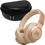 JBL Live 770NC Wireless Over Ear Noise Cancelling Headphone Bundle with gSport Carbon Fiber Case
