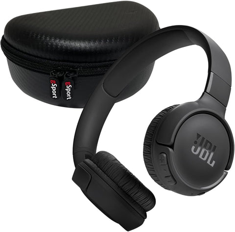 JBL Tune 520BT Wireless On-Ear Headphones Bundle with gSport Carbon Fiber Case