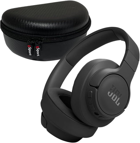 JBL Tune 770NC Adaptive Noise Canceling Wireless Headphone Bundle with gSport Carbon Fiber Case