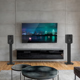 Kanto REN Powered Bluetooth Bookshelf Speakers - Pair (Matte Black)