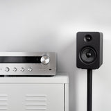 Kanto SP26PL 26" Bookshelf Speaker Stands with Rotating Top Plates and Cable Management – Pair (Black)