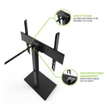 Kanto TTS100 Adjustable Table Top TV Mount with Integrated Cable Management for 37" - 65" TV