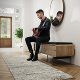 BDI LINQ Bench 9102 with Leather Cushion