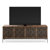 BDI Elements 8709 Weave Media Cabinet with Console Base (Natural Walnut)