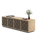 BDI Elements 8703 Weave Media Cabinet (Washed Oak)