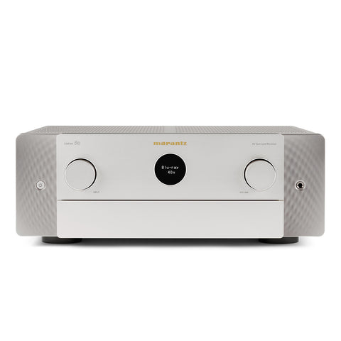 Marantz Cinema 50 9.4 Channel 8K Home Theater Receiver with Dolby Atmos, DTS:X, and HEOS Built-In (Silver/Gold)