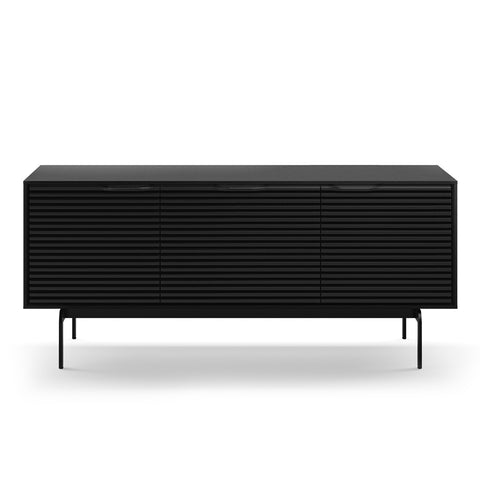 BDI Align Media + Storage 7477CO-EBO Triple Cabinet with Console Base (Ebonized Ash)