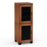 Salamander Designs Chameleon Collection Elba 617 Single AV Cabinet (Wide Framed American Cherry Doors with Smoked Glass Inserts)