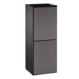 Salamander Designs Chameleon Collection Seattle 617 Single AV Cabinet (Gray Oak with Black Glass)