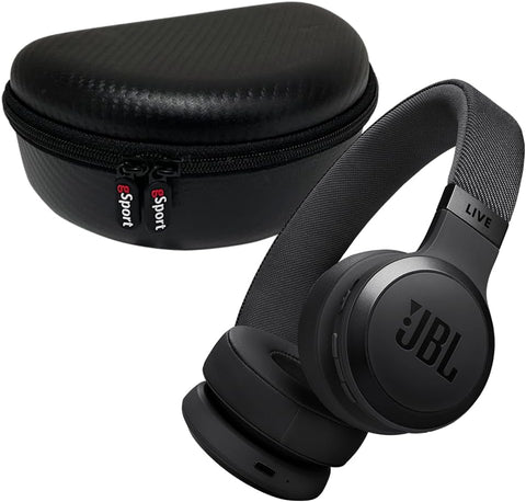 JBL Live 670NC Wireless On-Ear Headphones Bundle with gSport Carbon Fiber Case