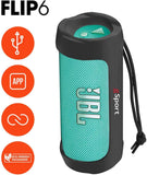 JBL FLIP 6 Waterproof Portable Speaker Bundle with gSport Silicone Sleeve