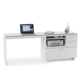 BDI Centro 6402 Return Desk (Satin White)