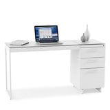 BDI Centro 6402 Return Desk (Satin White)