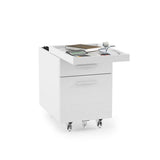 BDI Centro 6407 Mobile File Pedestal (Satin White)
