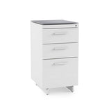 BDI CENTRO 6414 3-Drawer File Cabinet (White)