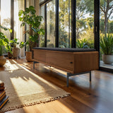 BDI LINQ Bench 9102 with Leather Cushion
