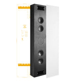 PMC Audio CI140 Sub On Wall (Black with White Grille)