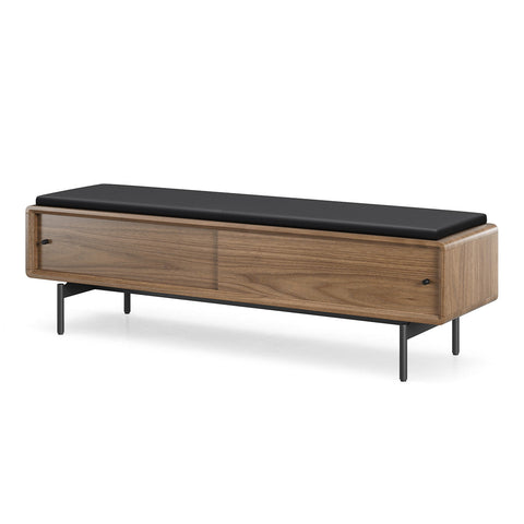 BDI LINQ Bench 9102 with Leather Cushion