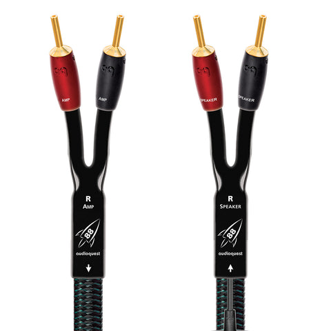 AudioQuest Rocket 88 Full-Range Speaker Cable with Gold Banana Connectors - 15 ft. (Pair)