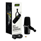 Shure MV7+ Hybrid Output USB-C & XLR Podcast Microphone