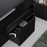 BDI Align Media + Storage 7477ME-EBO Triple Cabinet with Media Base (Ebonized Ash)