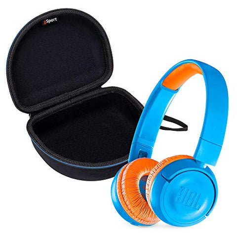 JBL JR 300BT Kids On-Ear Bluetooth Headphones Bundle with gSport Deluxe Travel Case