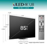 Hisense U8N 85 Inch ULED Mini LED TV