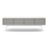 BDI Align 7473 Low 4-Door Cabinet with Console Base (Satin White)