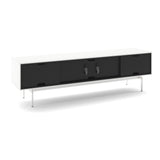 BDI Align 7473 Low 4-Door Cabinet with Console Base (Satin White)