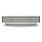 BDI Align 7473 Low 4-Door Cabinet with Media Base (Satin White)
